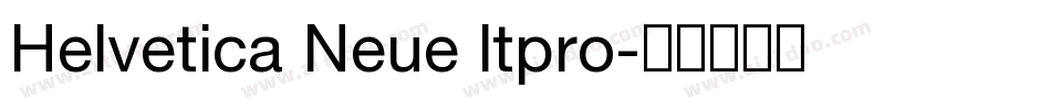 Helvetica Neue ltpro字体转换